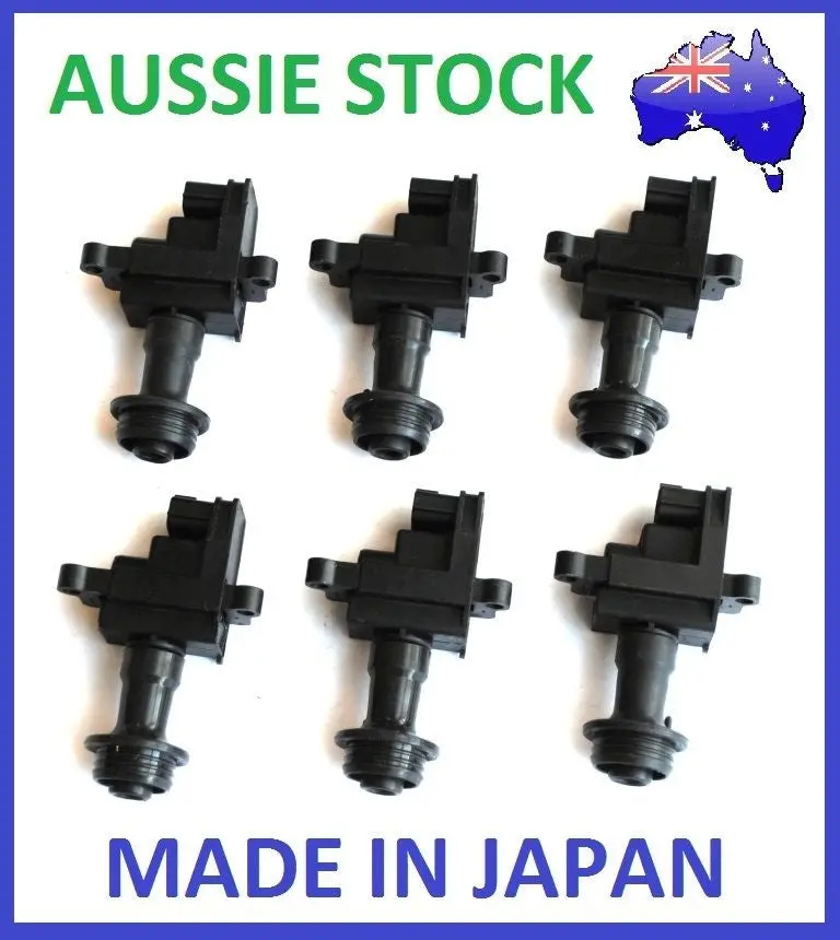 6 Oem Ignition Coil Packs For Skyline Er34 R34 Gt-T Stagea Laurel Rb20 Det Rb25 1
