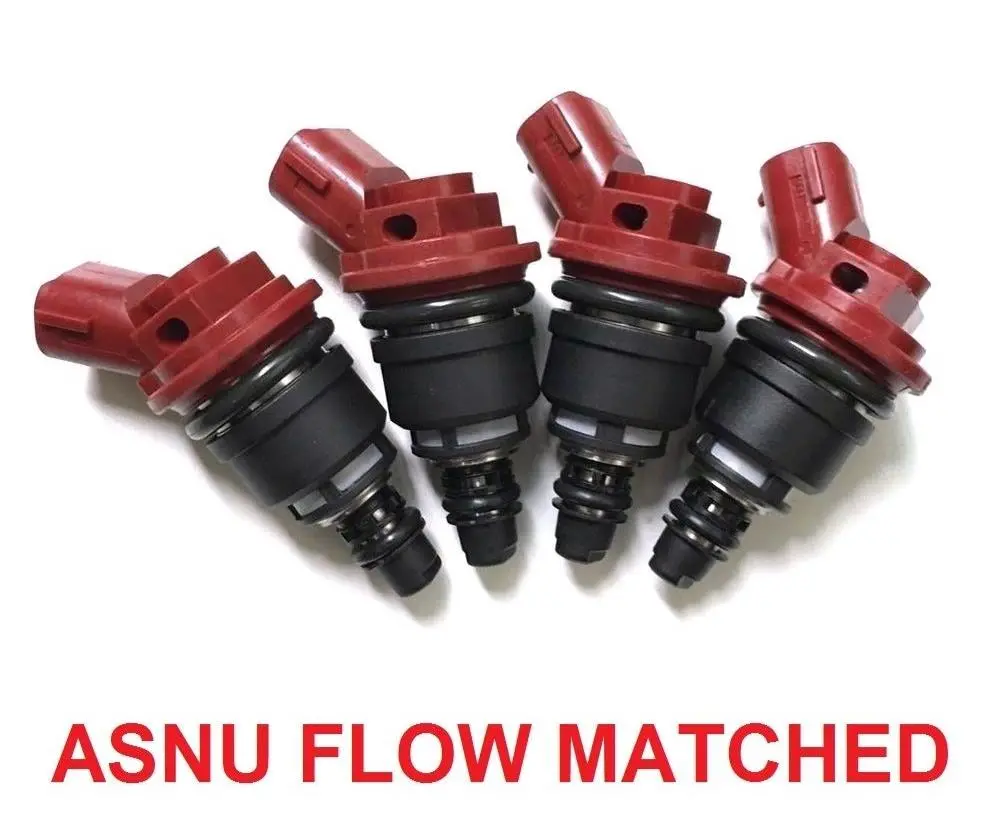 4 Jecs 1200Cc Side Feed Fuel Injectors For Subaru Wrx Sti My99 Ej20 E85 Ej25 1