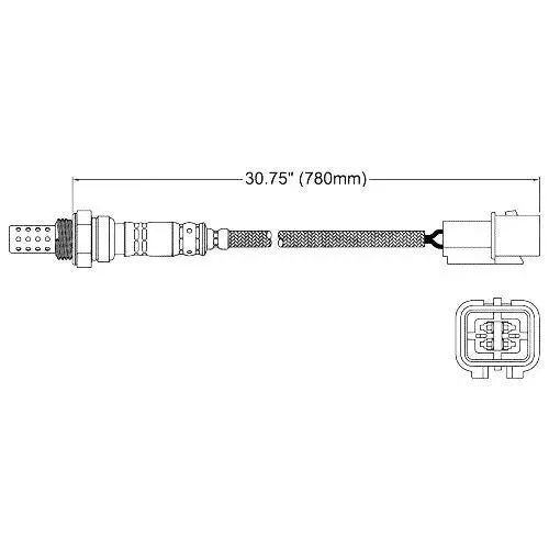 Oxygen Sensor O2 For Mitsubishi Np Pajero 3.8 6/2005 To 9/2006 Pre-Cat 2