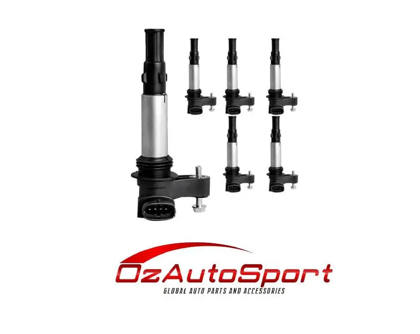 6 X Brand New Ignition Coil For Holden Statesman Wl 2004 - 2006 3.6 12583514 1