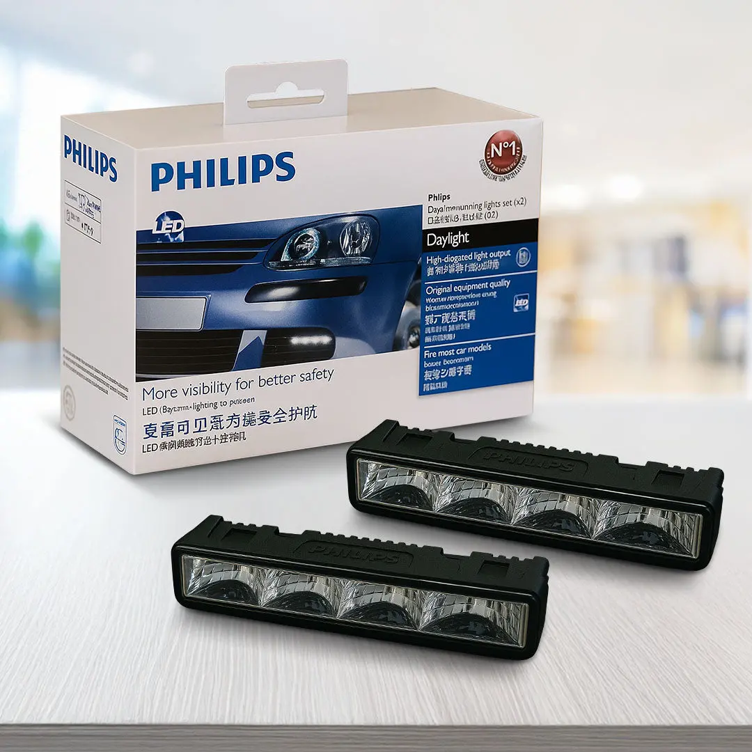 Philips 12830Wledx1 Daylight Led Drl | 8-Light Universal Daytime Running Light Kit 1