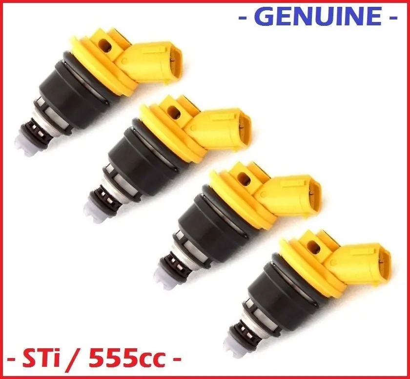 4 X 555Cc / 550Cc Side Feed Fuel Injectors For Subaru Forester Sf5 Sti S/Tb Gf8 1