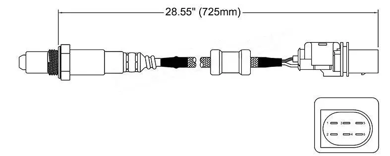 Front Oxygen Sensor O2 For Volkswagen Eos 103 Tdi 1F Cbab Ego415 2008 - 2011 1