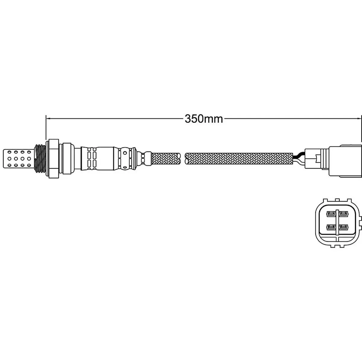 Post-Cat O2 Oxygen Sensor For Toyota (Some) Ego-138 Ego-144 2