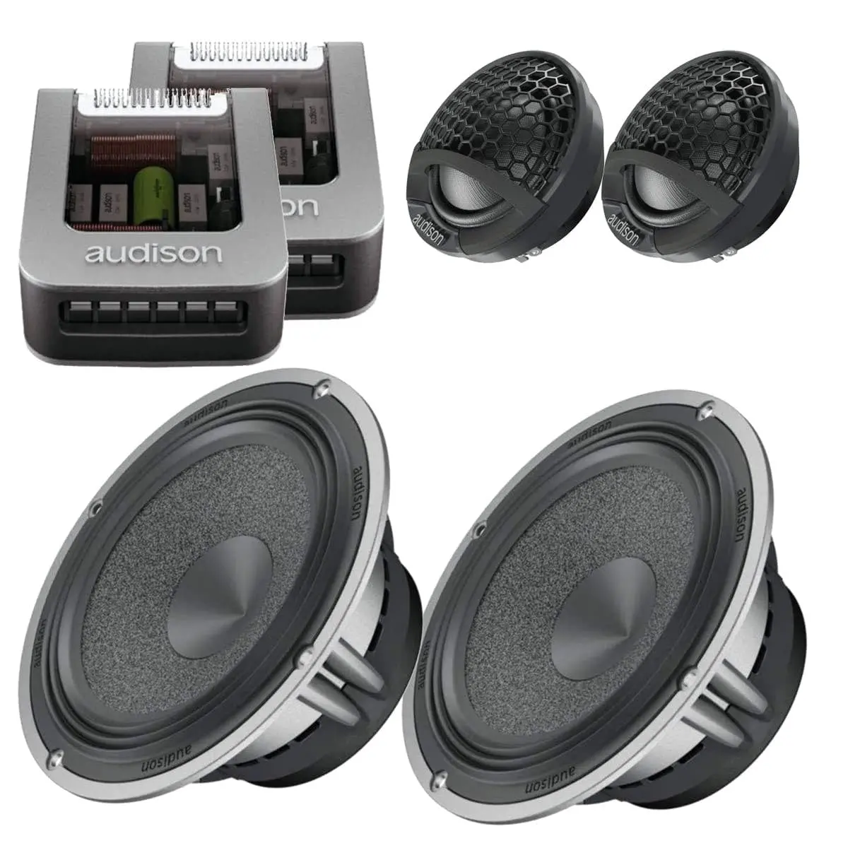 Audison Av K6 6.5" 250W Voce 2-Way Component Speaker System - Pair 1