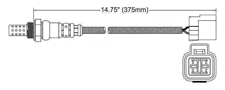 Genuine Ntk O2 Oxygen Sensor For Hyundai Accent 1999 - 2009 1.5 1.6 - Front 2