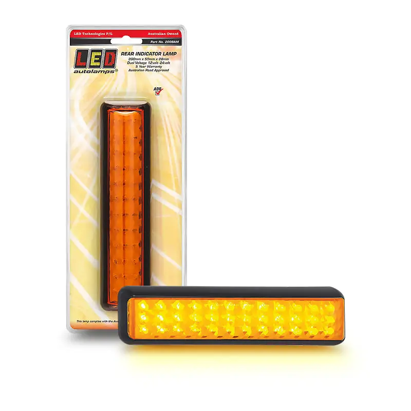 Led Autolamps 200Bam 12/24V Indicator Light 36 Leds 200X50x25mm 1