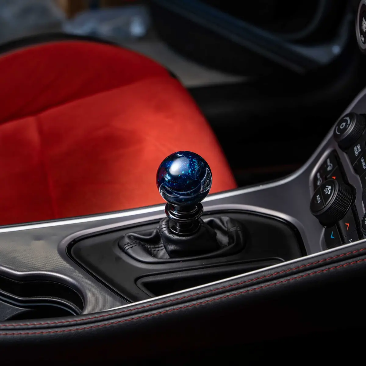 Billetworkz Automatic Shifter - Blue Cosmic Space - Fits Dodge Challenger / Charger (2015-2023) 3