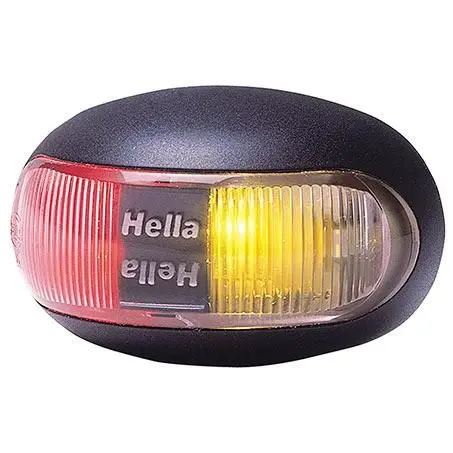 Hella 2053Bulk Side Marker Light Red/Amber Led Pack Of 4 1