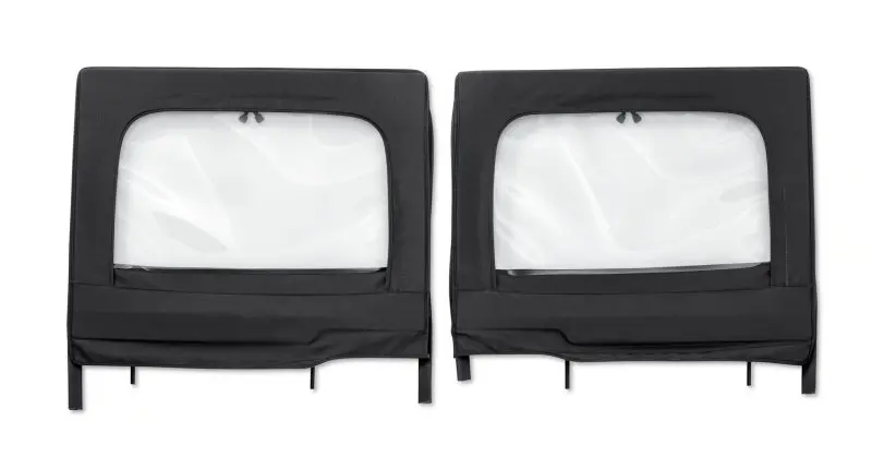 Bestop Element Upper Doors (Rear Black Diamond): Jeep Gladiator 2021-2023 3.0L Ecodiesel / Wrangler Jl 2018-2025 2.0L Turbo / 3.6L V6 1
