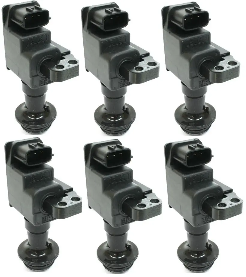 6 Oem Ignition Coil Packs For Skyline Er34 R34 Gt-T Stagea Laurel Rb20 Det Rb25 1