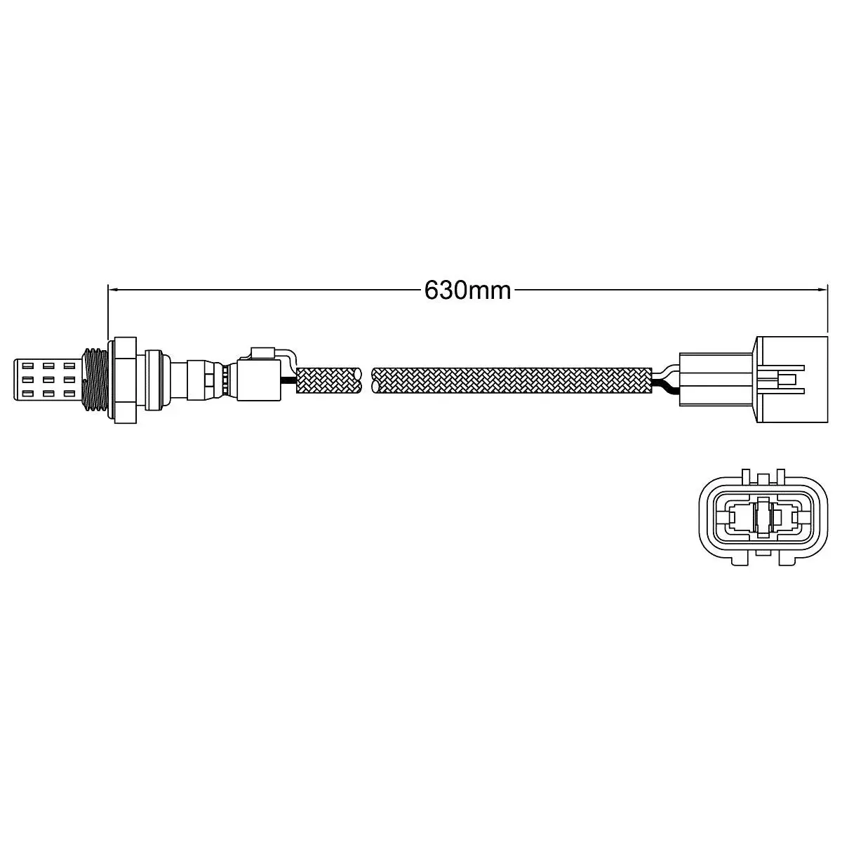 Pre-Cat O2 Oxygen Sensor For Mitsubishi Pajero Nl V21 4G64 2.4 (Jdm) 2