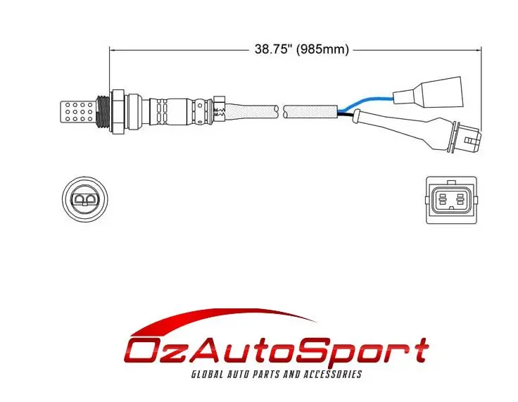 Pre-Cat Front O2 Oxygen Sensor For Volvo 940 1991 - 1993 2.3 Turbo 1