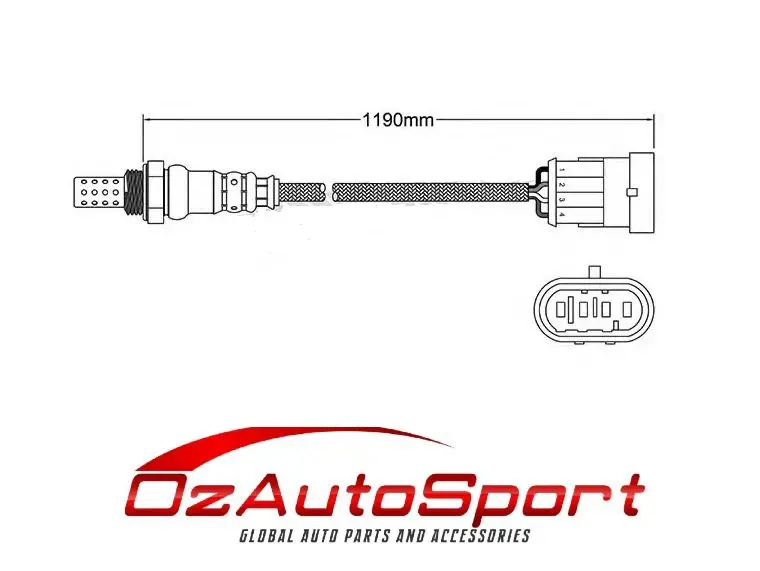 Front Pre-Cat O2 Oxygen Sensor For Alfa Romeo 166 Ar936 3.0 1