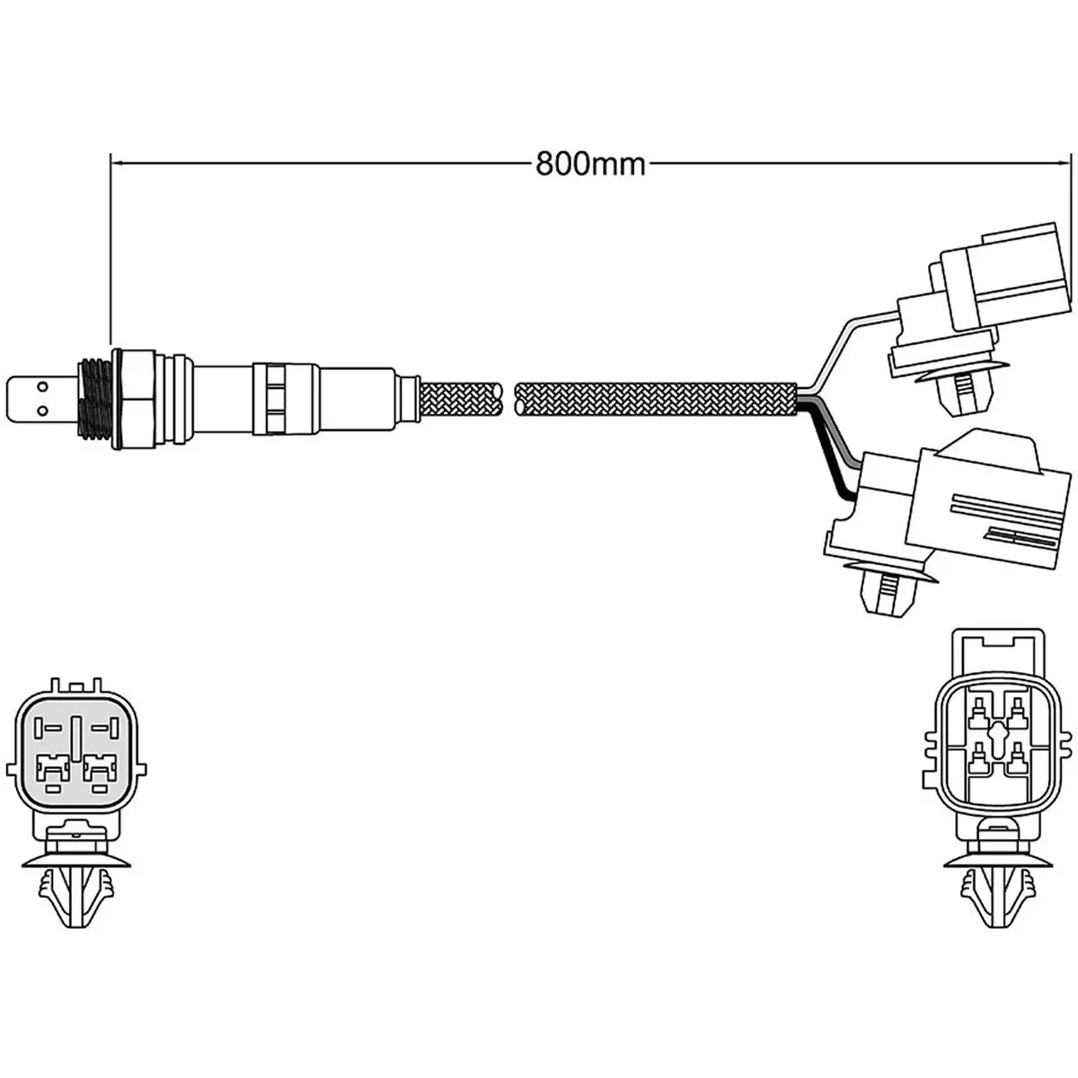 Front O2 Oxygen Sensor For Mazda L33e188g1a L33e188g1b Mpv 2