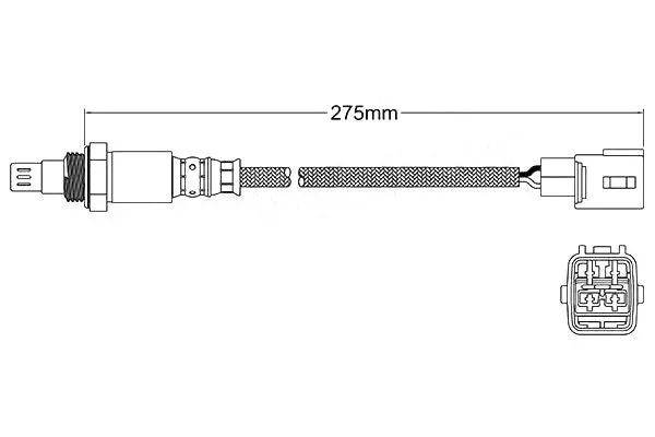 1 X Pre-Cat Oxygen Sensor O2 For Landcruiser Prado 08.2004 - 08.2009 Grj120 2