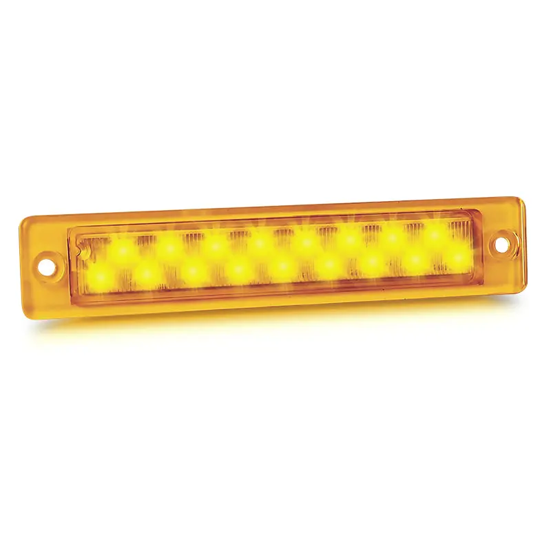 Led Autolamps 25A12 12V Led Slimeline Indicator Lamp With Amber Lens 1