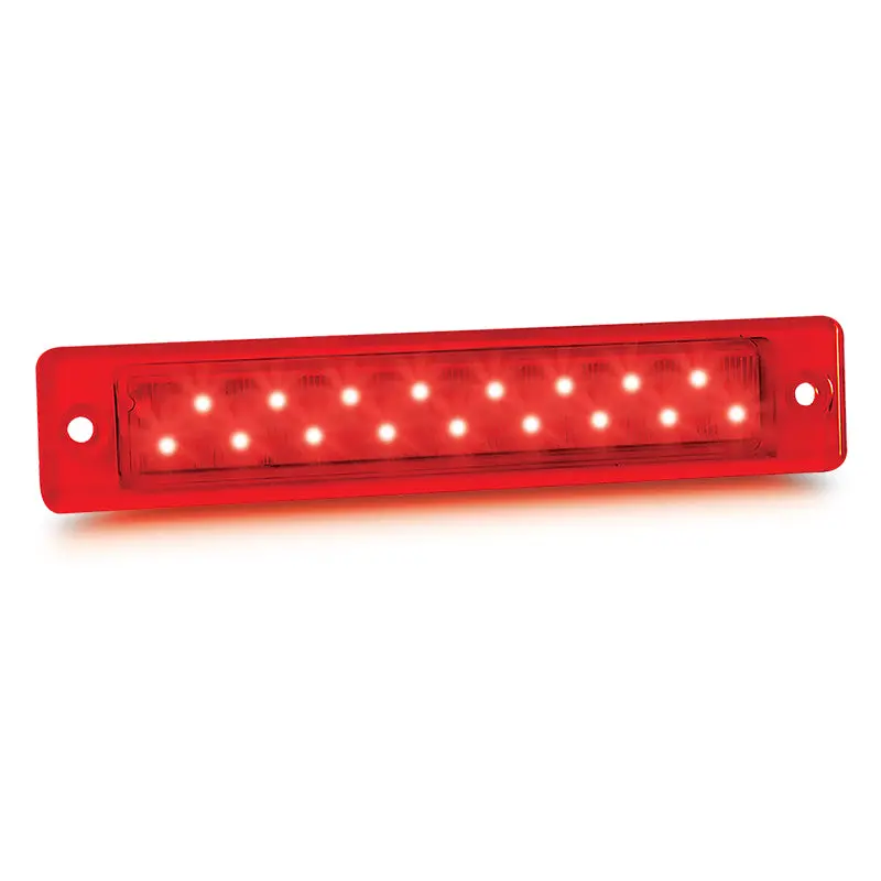 Led Autolamps 25R12 12V Slimline Led Stop/Tail Lamp With Red Lens 1