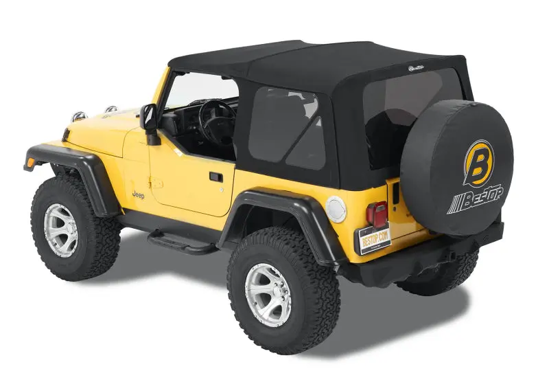 Bestop Supertop Soft Top Premium Black Twill (F&R): Jeep Wrangler 1997-2006 2.5L/4.0L 1