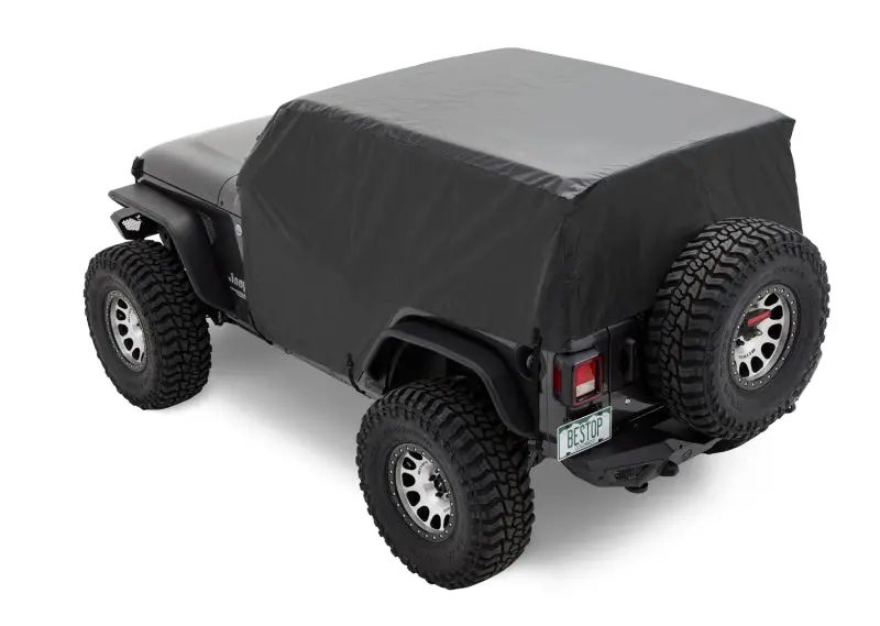 Bestop All Weather Trail Cover Black (F&R): Jeep Wrangler Jk/Jl 2007-2025 2.0L/3.6L/3.0L 1