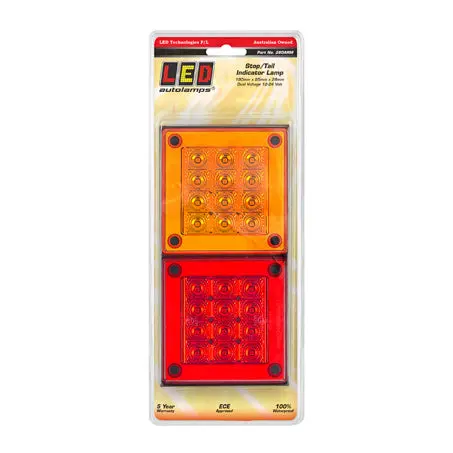 Led Autolamps 280Arm Multi Volt Stop/Tail/Indicator Lamp 190X95x28mm Blister 1