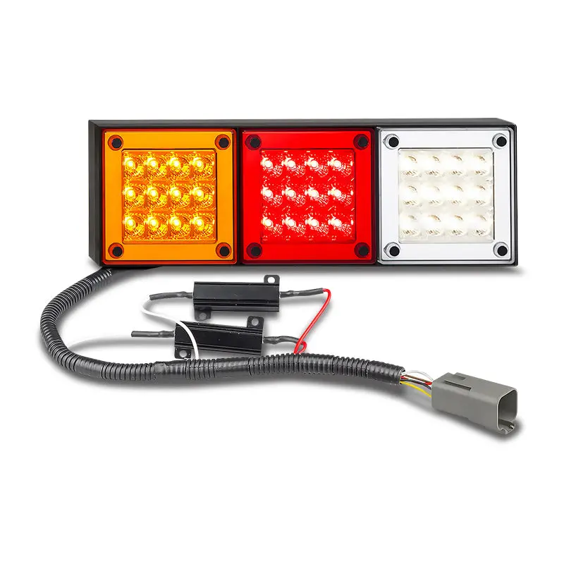 Led Autolamps 280Arwm2lr24/450 Stop/Tail/Reverse Led Light Kit Male Plugs 24V 1