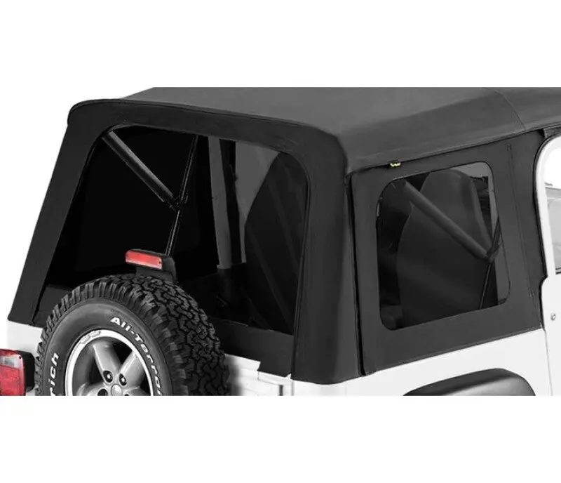 Bestop Supertop Black Denim Window Set (F&R): Jeep Wrangler Tj 1997-2006 2.5L/4.0L 1