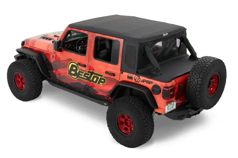 Bestop Halftop Conversion Kit Black Diamond (F&R): Jeep Wrangler Jl 2018-2023 2.0L/3.6L 1