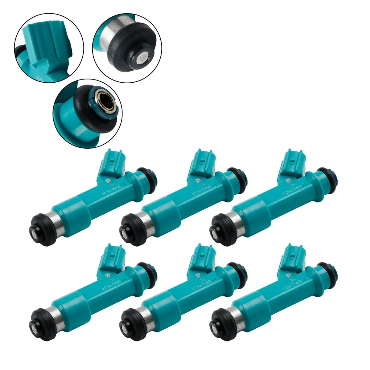 6 New Fuel Injectors For Toyota Hilux Ggn15r 1Grfe 4L V6 2005-On Injector 1