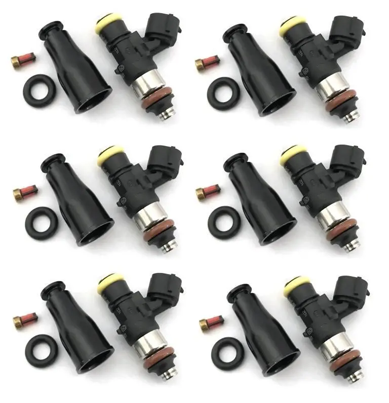 Set New 2200Cc Fuel Injectors E85 Ok For 1Jz 2Jz Top Feed 11Mm 1