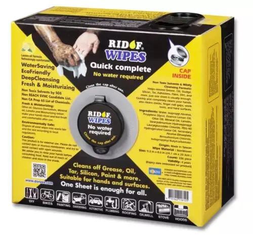 Ridof 35-062 Antibacterial Cleaning Wipes – 336-Piece Workshop Box 1