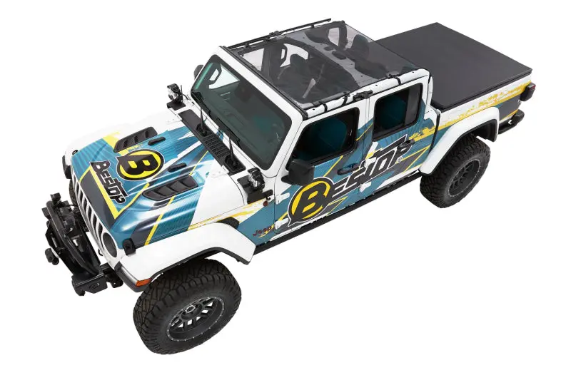 Bestop Sun Safari Bikini Mesh (F&R): Jeep Gladiator 2020-2024 3.0L/3.6L 1