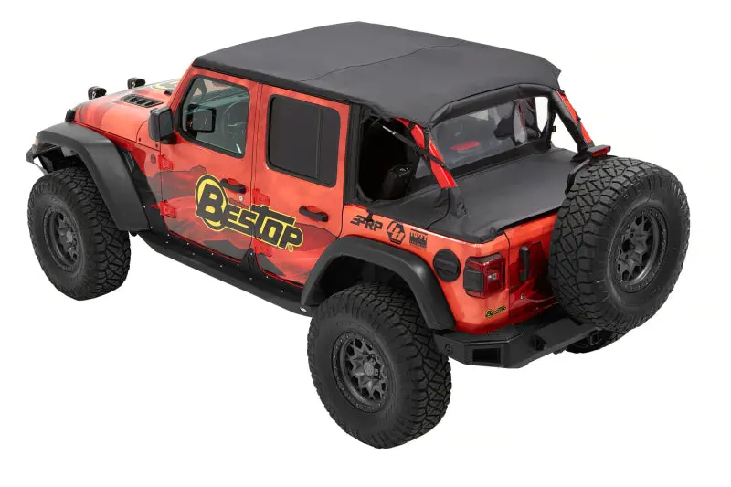 Bestop Duster Deck Cover (Black Diamond) (Rear): Jeep Wrangler Jl 2018-2023 1