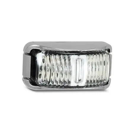 Led Autolamps 42Carmb Side Led Marker Red/Amber Lens Chrome 16Cm Cable 10 Pack 1