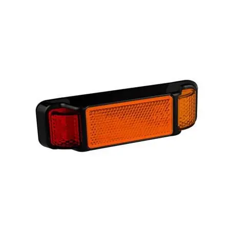 Led Autolamps 38Armb 12/24V Side Marker Led Light Red Amber With Reflector 1