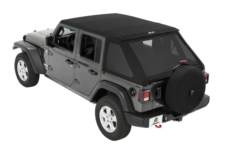 Bestop Trektop Soft Top Premium Black Twill (F&R): Jeep Wrangler Jl 2018-2025 2.0L Turbo/3.6L V6 1
