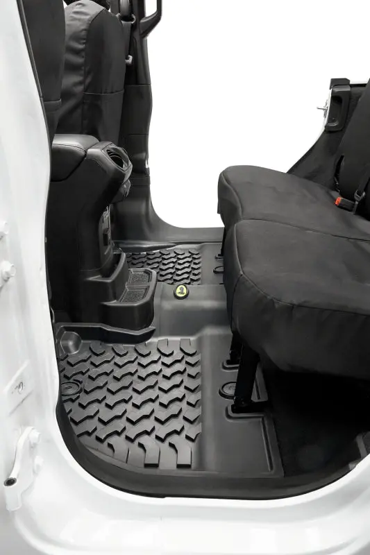 Bestop Rear Floor Mats Black Exc. 4Xe (Rear): Jeep Wrangler Jl 2018-2025 1