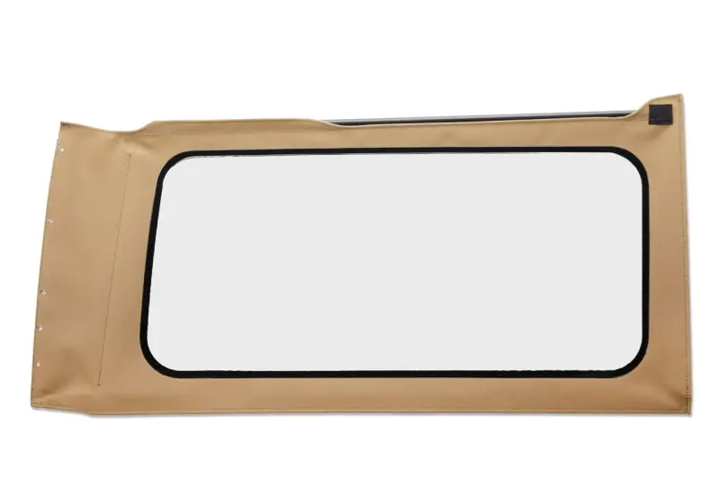 Bestop Jl Replacement Quarter Window Rh Tan Twill Clear (Rear): Jeep Wrangler Jl 2018-2025 2.0L/3.6L 1