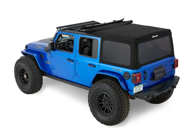 Bestop Supertop Premium Black Twill (F&R): Jeep Wrangler Jl 2018-2025 2.0L/3.6L 1