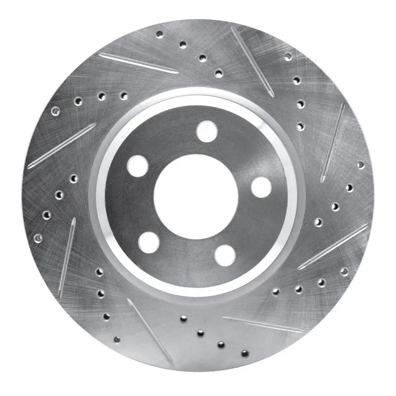 R1 Concepts Drilled & Slotted Brake Rotor (Front Right): Fits Chrysler / Dodge 2005-2024 1