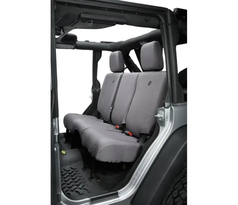 Bestop Jk Rear Seat Covers Charcoal (4-Door): Jeep Wrangler 2007/2013-2018 3.6L/3.8L 1