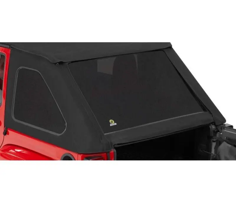 Bestop 4-Door Window Set Premium Black Twill (Fits Trektop 56923) (F&R): Jeep Wrangler Jk 2007-2018 3.8L/3.6L V6 1