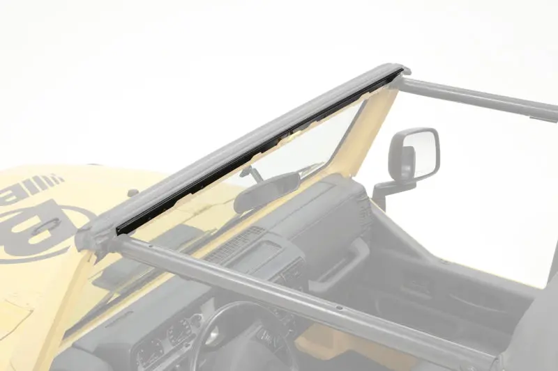 Bestop Windshield Channel 2-Piece Drill-In: Jeep Wrangler Tj 1997-2002 2.5L/4.0L 1