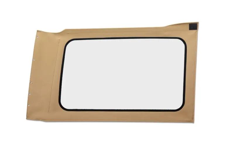 Bestop Jl Replacement Quarter Window Tan Twill (Rh 4-Door): Jeep Wrangler Jl 2018-2025 1