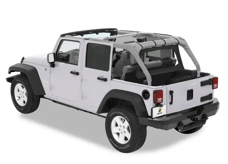 Bestop 4-Door Windjammer Black Diamond (Front): Jeep Wrangler Jk 2007-2018 3.6L/3.8L V6 1