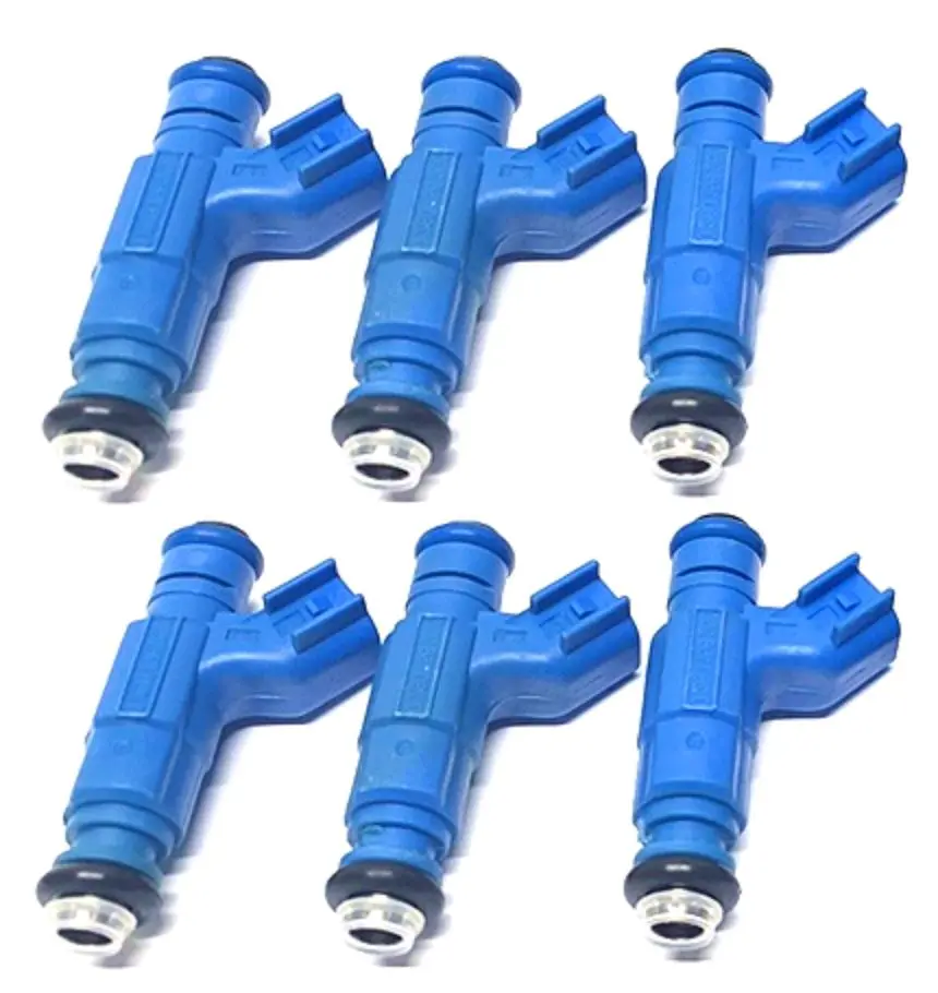 6 X Fuel Injectors For Mazda B4000 4L V6 2004-2006 Injector Blue 1