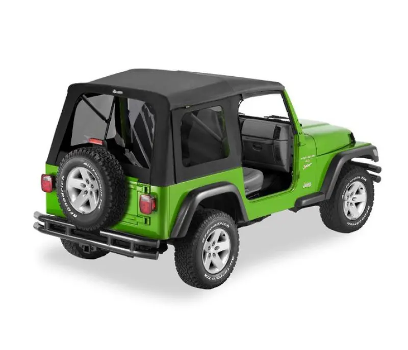 Bestop Supertop Classic Black Denim Tinted Windows (F&R): Jeep Wrangler Tj 1997-2006 2.5L/4.0L 1