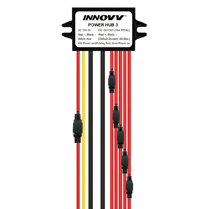 Innovv Innpowerhub3 Power Hub 3 Dc 12V Motorcycle Power Distribution Hub 1