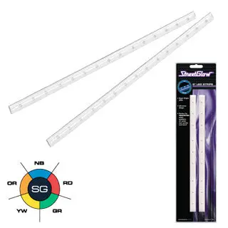 Streetglow 9" Led Strips (Red Pair) 1