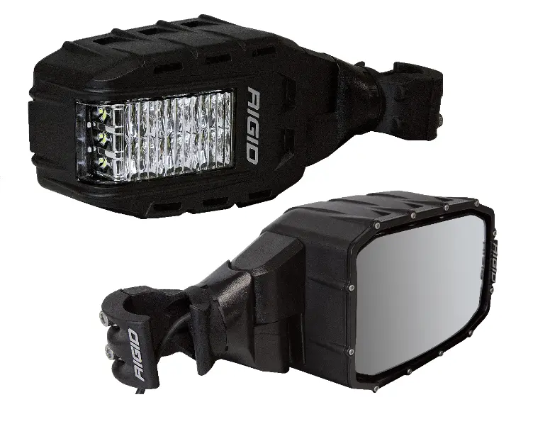 Reflect Side View Mirrors With Integrated Led Lights (Pair) By Rigid Industries 1